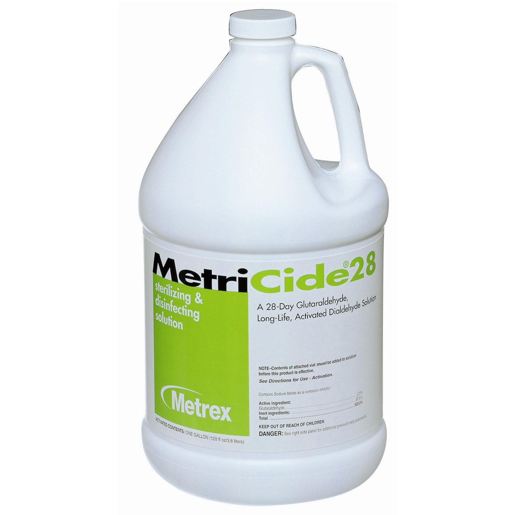 Disinfectant Glutaraldehyde High-Level MetriCide™ 28 Activation Required Liquid 1 gal. Jug Max 28 Day Reuse (1/EA 4/CS) by Metrex Research Corporation  ID 10-2800